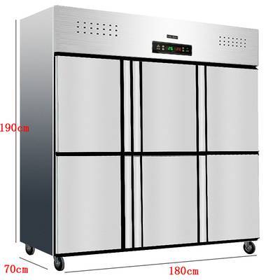 六门冰箱商用不锈钢立式保鲜冷藏冷冻冰柜 大容量双温速冻柜的专业解析